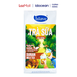 Bột Trà Sữa Hòa Tan Vị Sầu Riêng Lúave 500G - Pha Chế Được 24 Lít Cốt Trà Sữa Nhanh Chóng Tiện Dụng