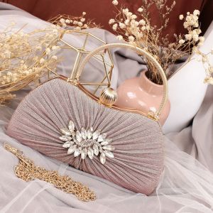 BJ57643 (ADA BOX) - BLACK/GOLD/PINK/SILVER - TAS PESTA CLUCTH WANITA FASHION IMPORT MODIS ELEGAN TERMURAH TERLARIS TERBARU BAGSTORE JAKARTA TAS BATAM CR7643 GT1916 LT2027 EL5380 JT00136 BQ3512