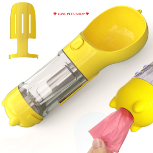 Bình đựng nước và thức ăn đi dạo cho Chó Mèo dòng cao cấp (mẫu mới) - Love pets shop