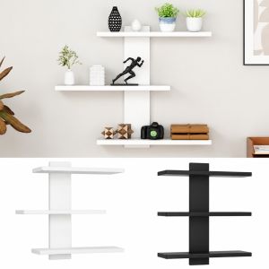 520YOSWI Space Saving Display Shelf Wall-Mounted Wall Floating Shelf Modern Storage Rack Bedroom