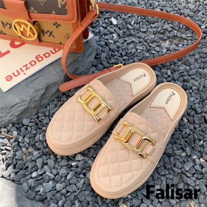 Falisar รองเท้าแฟชั่นผู้หญิงเเบบสวมรุ่น รองเท้าแตะ สลิปเปอร์ 8012-3