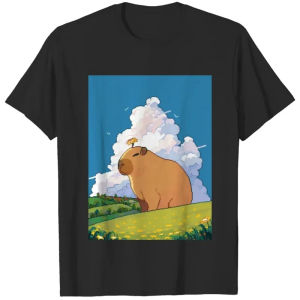[Local Stock] VCC [Local Stock] VCC 3D Printed Cute Capybara T Shirt For Men Animal Pattern T-Shirts Fashion Street Capybara Lovers Short-Sleeved Tees Loose Tops