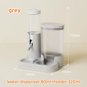 Hamster Automatic Feeder Water Dispenser Leak-Proof BPA-Free Transparent Food Container For Hamsters