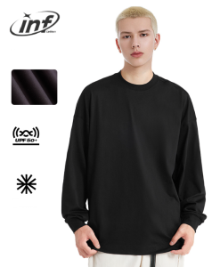 INFLATION brand 2024 Spring/Summer New Product for Mens Youth Mint Sunscreen 5-in-1 Technology Fabric Solid Color Mens Long Sleeves