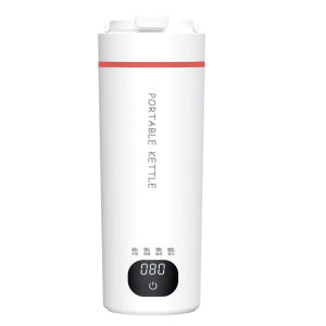 SG [READY STOCK]500ML Portable Electric Kettle Thermal Cup Travel Water Boiler with LCD Smart Water Kettle Travel kettle Electric heating water cup. Boiling water cup Thermos cup