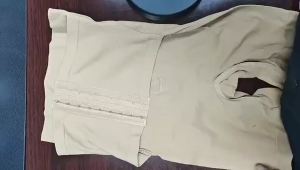 Womens high-waisted button-up body-building pants with strong belly tightening underwear