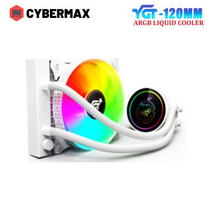 YGT CPU Liquid Heatsink Fan All in one With 5V 3Pin Aura Sync Pink ARGB Cooler For PC Desktop Computer