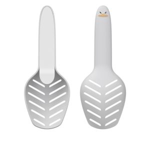 NOBLELUX Fine Holes Cute Hamster Litter Shovel Long Handle Compact Portable Urine Sand Shovel Specialized Tool Plastic Material Cat Poop Scoop Tofu Sand