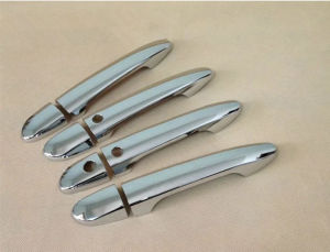 2025 สำหรับ Mazda 2 2008-2019 Mazda 3 2010-2019 Mazda 6 2007 - 2019 ฝาครอบมือจับประตูรถยนต์คาร์บอนไฟเบอร์โครเมียม อุปกรณ์เสริมรถยนต์