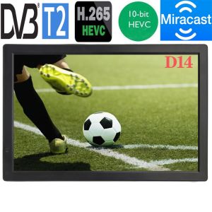 New LEADSTAR 14 inch With Wireless screen sharing Miracast Portable Mini TV With Isdbt Digital Tuner Dolby AC3 10Bit Hevc