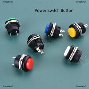[COD] livestwef 16mm 12V-24V Waterproof Car LED Power Push Button Momentary Switch Metal ON OF