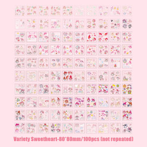 Cute Stickers for Kids 100PCS Kawaii Stickers for BottlesWaterproof Skateboard Laptop Stickers Cute strawberry bear cinnamon dog stickers Stickers for Teens Girls Gift