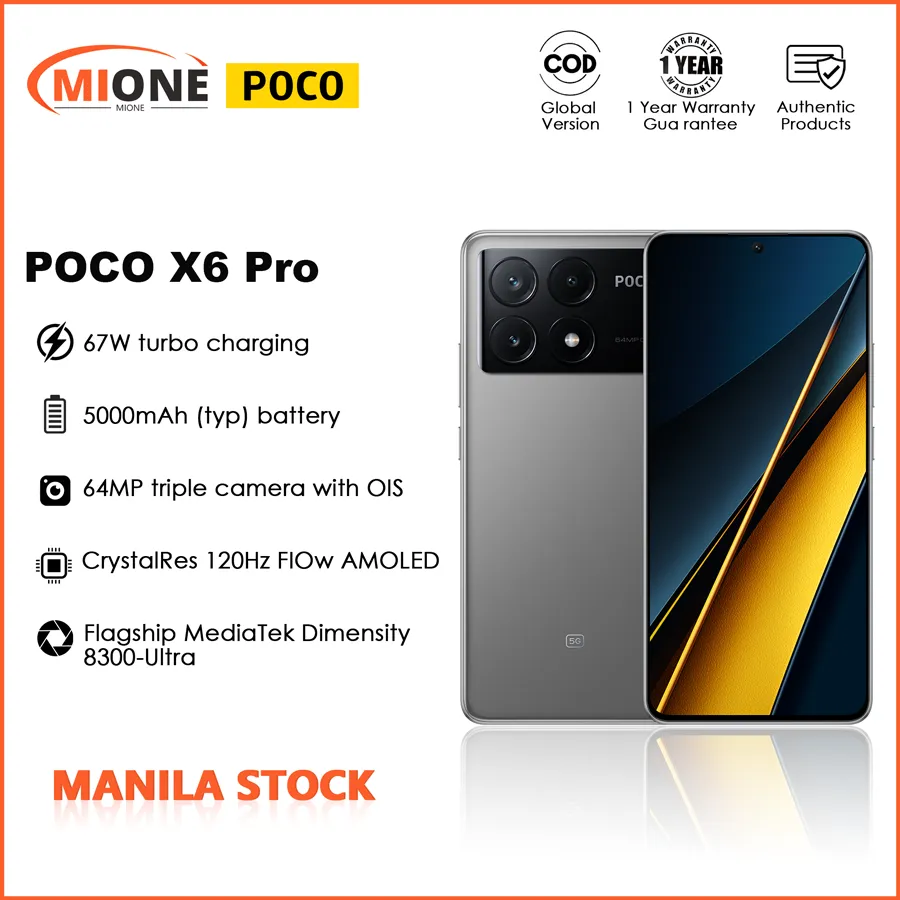 Xiaomi Poco X6 Pro 5G 256GB 8GB RAM GSM Unlocked International Version  (New)
