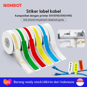 Kertas Label Kabel untuk Mesin Label NIIMBOT D11/D110/D101/H1S Label Pengelolaan Kabel Berkualitas Tinggi dan Ramah Lingkungan