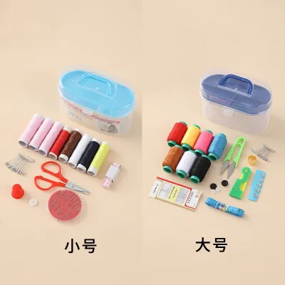 HDS Sewing Kit Travel Portable Sew Tool DIY Sewing Accessories Begineers Emergency Use Thread Reels Alatan Menjahit 便针线盒