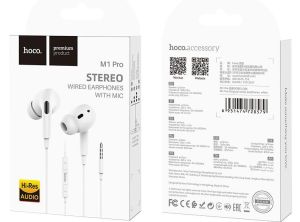 TAI NGHE ÂM THANH HAY HOCO M1 PRO NHÉT TAI DÂY CÓ MIC JACK 3.5mm cho Điện Thoại IPhone IPad Android và các thiết bị có chân cắm tròn