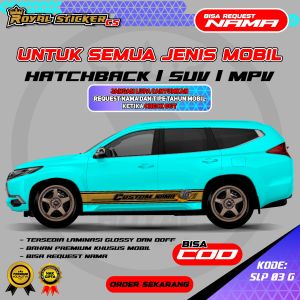 STIKER DECAL MOBIL SIMPLE KEKINIAN PAJERO INNOVA AVANZA AYLA SIGRA - SLP 03