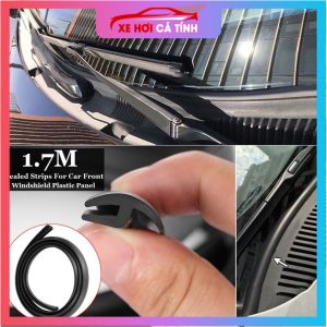 Gioăng Cao Su Màu Đen Dưới Mặt Trước 1.7 Mét Dải Bịt Kín Tấm Kính Chắn Gió Thông Dụng Gioăng H