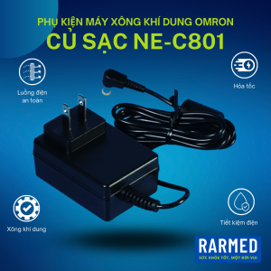 Bộ đổi điện áp củ sạc máy xông khí dung Omron NE-C801