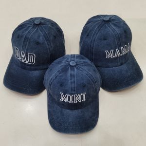COOLSOOL Adjustable DAD MAMA MINI Embroidery Caps Vintage Washed Cotton Parent-child Baseball Hats Fashion Breathable Sport Visors Cap Gifts