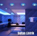 LAMPU PLAFON 2 WARNA INBOW (TANAM) 18+6 WATT KOTAK & BULAT / LAMPU DOWNLIGHT AC 220V 2 WARNA. 