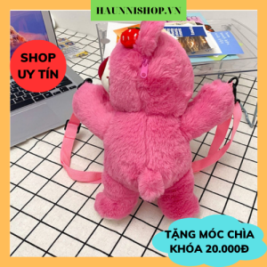 Túi Đeo Chéo Hình Losto Gấu Dâu Túi Gấu Thú Nhồi Bông Cho Bé Gái Xinh Xắn - HAUNNISHOP.VN