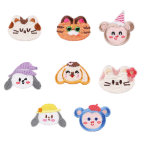 11 pcs động vật hoạt hình miếng dán ủi miếng vá đính Dog miếng vá sửa chữa thêu các bản vá lỗi cho trang trí giỏ đựng quần áo