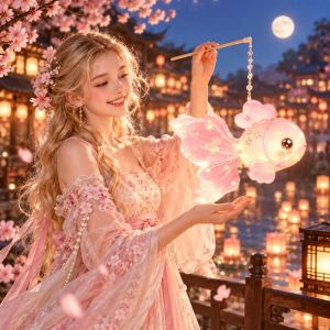 GFNIE4 Fish Shape New Year Lantern Handmade Cartoon Luminous Lantern Blessing Material Packages Portable Lantern Mid-Autumn Festival