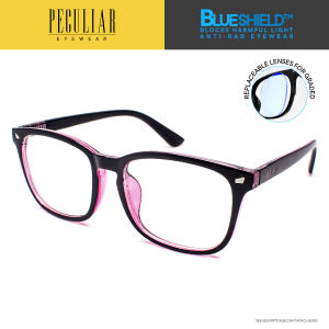 Peculiar AOKI PLUS METAL HINGES Square Anti-Radiation UV400 Replaceable Lens Computer Eyewear for Women and Men