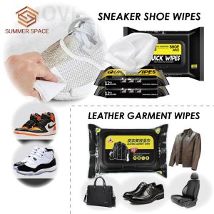 Portable Wet Tissue Cleaning Sneaker Shoe Wipes & Leather Garment Wipes | Leather Jacket Handbag Sofa | Tisu Basah Pembersih Kasut & Kain Kulit Mudah Bawa
