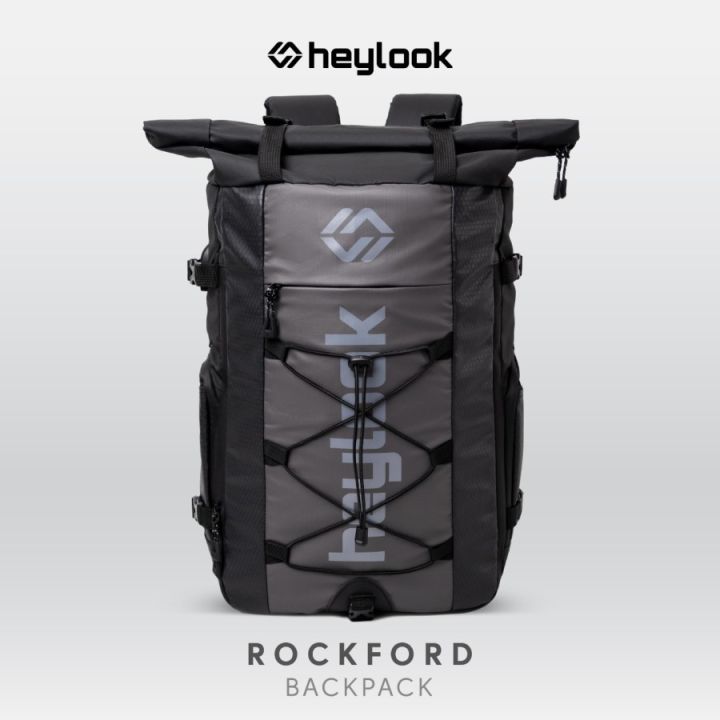 TAS RANSEL PRIA WATERPROOF BACKPACK ROCKFORD TAS OUTDOOR TAS PUNGGUNG ANTI  AIR ANTI SOBEK HEYLOOK Lazada Indonesia
