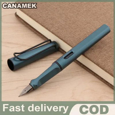 CANAMEK Dark Grey Fountain PEN คลิปหมึกพลาสติกปากกาเครื่องเขียนอุปกรณ์สำนักงานโรงเรียน