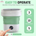 Mini Portable Washing Machine 12L Foldable Washer with 3 Wash Programs, Compact Laundry for Baby Clothes, Socks. 
