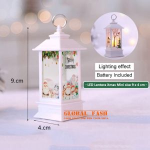 lentera lilin natal mini / Lampu Lentera Lilin Led Natal / Hiasan Natal Souvenir Christmas lentera 9 cm / hampers natal kado / aksesoris hiasan natal