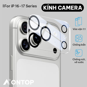 Kính Cường Lực Camera iPhone 17 Pro Max/17 Air/16 Plus [Trong Suốt 8K] - Độ Nét Cao Bảo Vệ Lens 1:1 Chống Trầy