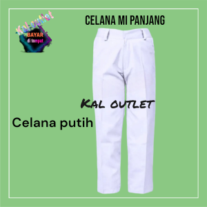 CELANA PUTIH SD/MI PAKAIAN SEKOLAH SD WARNA  PUTIH LAKI LAKI [COD]