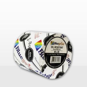 ( 1 PCS ) Kertas Thermal Struk Kasir Oil Resistant BLUEPRINT 80 x 80 80x80 mm TAHAN LAKBAN - 1 Roll