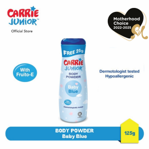 CARRIE JUNIOR Body Powder - Baby Blue (125g) Talcum | Soothing | Smooth & Soft Skin
