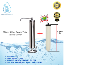 STAINLESS STEEL SUPERTHIN CERAMIC WATER FILTER SET