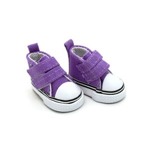 VB45D 1 Pair 5cm Length Doll Canvas Shoes DIY Mini 1/6 Scale Mini Sneakers Sneakers Shoes High Top Mini Casual Shoes 1/6 BJD DollsGirl Gift