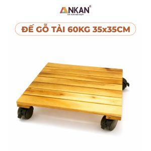 Đế Lót Chậu Cây ANKAN Hình Vuông Màu Vàng Nắng Chịu Tải 60Kg Di Chuyển Chậu Cây