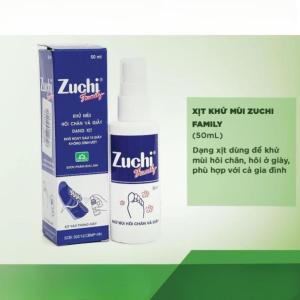 Xịt Khử Mùi Giày Zuchi Family 50ml – Khử Mùi Hôi Chân Khô Nhanh 10 Giây Không Dính Ướt Nhỏ Gọn