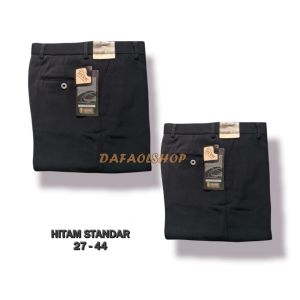 Celana Bahan Kantoran Pria Panjang Standar  Formal Khusus Hitam Polos/Gaya Trendi Kekinian/Twis Reguler Bisa Bayar Ditempat( COD ) TOP SELLER  DafaOlshop