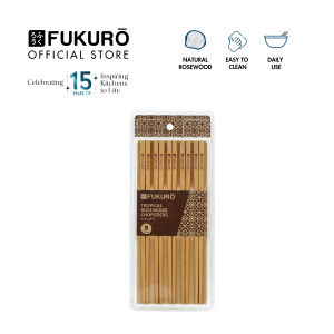 Fukuro Tropical Rosewood Chopsticks (5 Pairs) / Dinner Utensils Cutlery