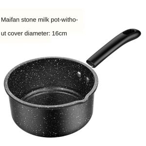 【eoxjk】(Spot) Maifan Stone Pot Milk Pot Soup Pot Frying Pot Small Pot Complementary Food Pot Stew Pot Breakfast Pot Kitchen Kitchenware