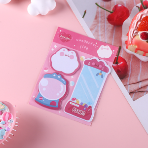 Gratis Ongkir - Sticky Notes Lucu 3 in 1 / Memo Stick Stationery Cute