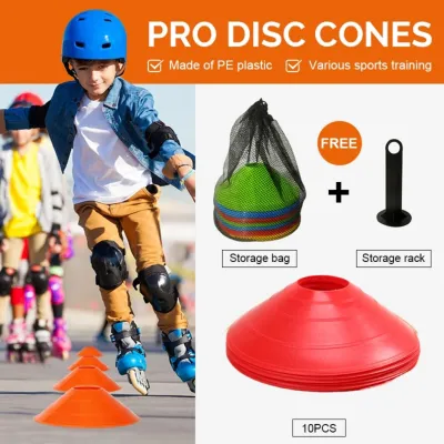 10PCS 18cm Plastic Agility Training Cone - Sports Soccer Traffic and Marker Cone Soccer Training