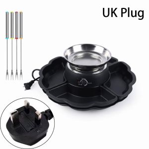 NAIRI Flameless Electric Smores Maker Electric Heated Bowl Smores Kit Trays Tabletop Electric Marshmallow Roaster Indoor