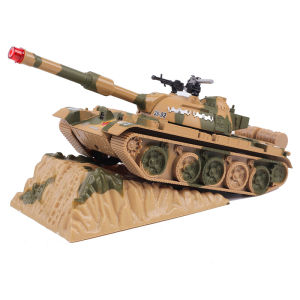【WJ】95 simulated main battle alloy tank model childrens military toy acousto-optic acoustic effect turret rotation
