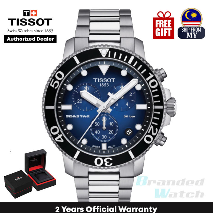 Official Warranty Tissot T120.417.11.041.01 Men s Seastar 1000